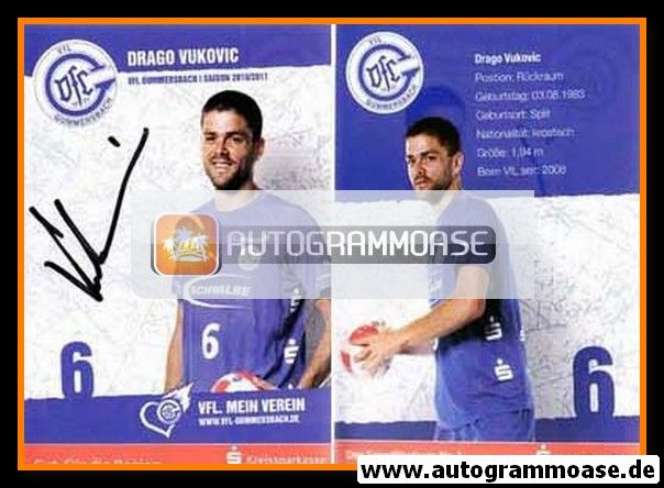 Autogramm Handball | VfL Gummersbach | 2010 | Drago VUKOVIC