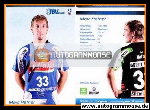 Autogramm Handball | TBV Lemgo | 2008 | Marc HAFNER