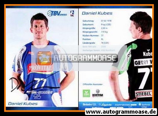 Autogramm Handball | TBV Lemgo | 2008 | Daniel KUBES