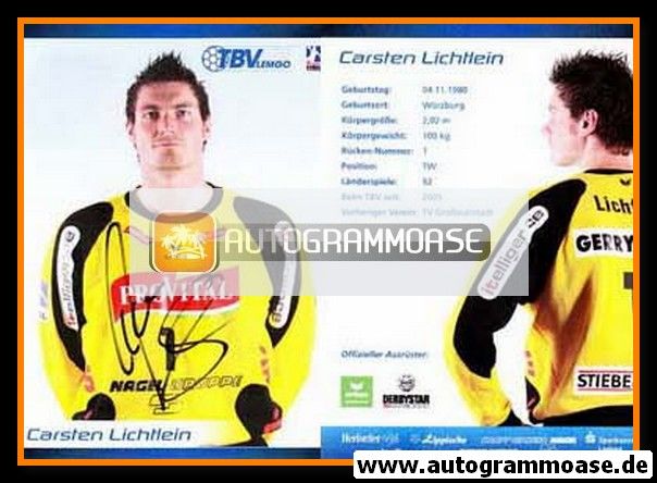 Autogramm Handball | TBV Lemgo | 2008 | Carsten LICHTLEIN