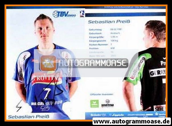 Autogramm Handball | TBV Lemgo | 2008 | Sebastian PREISS