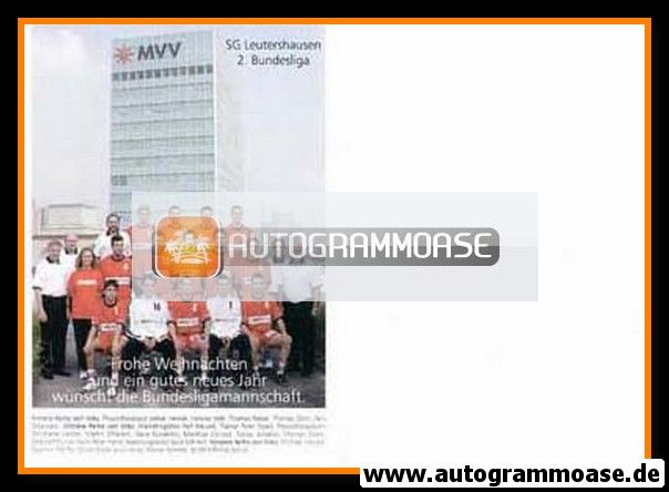 Mannschaftskarte Handball | SG Leutershausen | 2000er MVV 