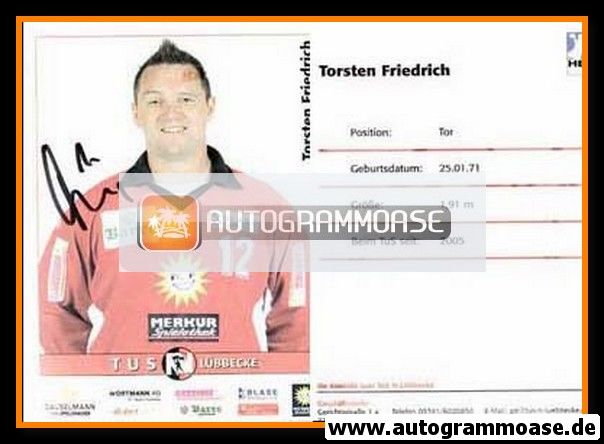 Autogramm Handball | TuS N-Lübbecke | 2000er Merkur | Torsten FRIEDRICH