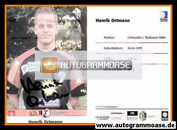 Autogramm Handball | TuS N-Lübbecke | 2000er Merkur | Henrik ORTMANN