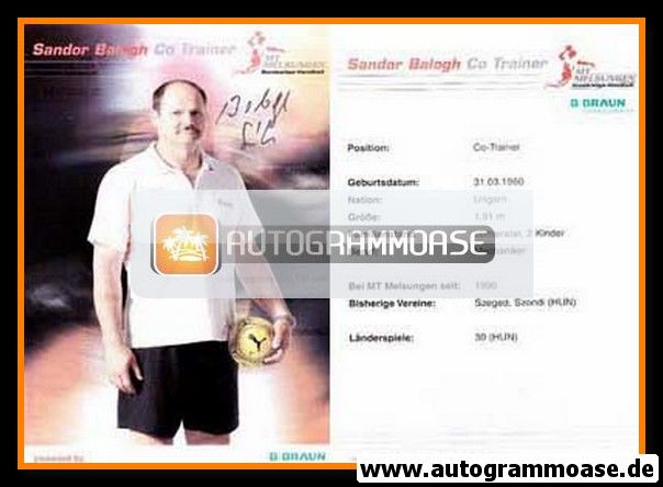 Autogramm Handball | MT Melsungen | 2007 | Sandor BALOGH