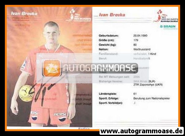 Autogramm Handball | MT Melsungen | 2007 | Ivan BROUKO