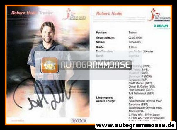 Autogramm Handball | MT Melsungen | 2007 | Robert HEDIN