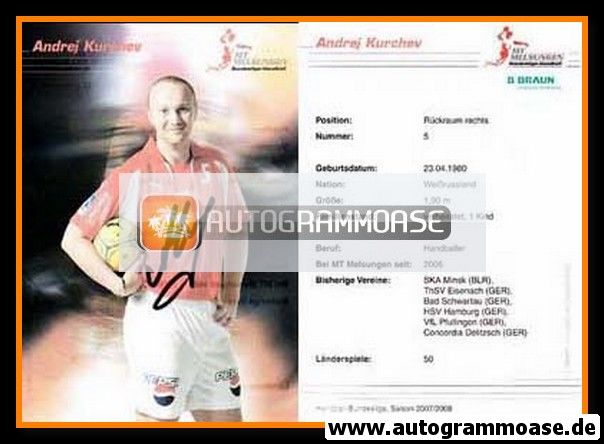 Autogramm Handball | MT Melsungen | 2007 | Andrej KURCHEV