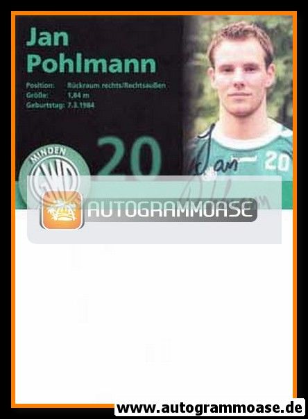 Autogramm Handball | GWD Minden | 2004 | Jan POHLMANN
