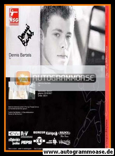 Autogramm Handball | HSG Nordhorn-Lingen | 2008 | Dennis BARTELS