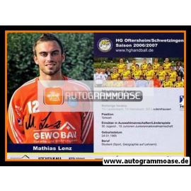 Autogramm Handball | HG Oftersheim/Schwetzingen | 2006 | Matthias LENZ