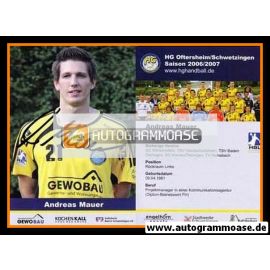 Autogramm Handball | HG Oftersheim/Schwetzingen | 2006 | Andreas MAUER