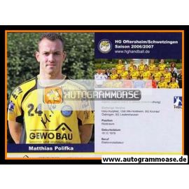 Autogramm Handball | HG Oftersheim/Schwetzingen | 2006 | Matthias POLIFKA