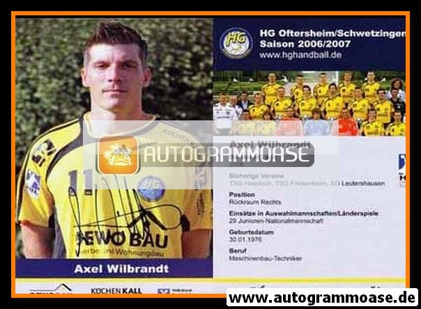 Autogramm Handball | HG Oftersheim/Schwetzingen | 2006 | Axel WILBRANDT