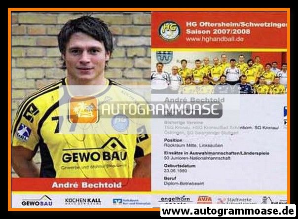 Autogramm Handball | HG Oftersheim/Schwetzingen | 2007 | Andre BECHTOLD