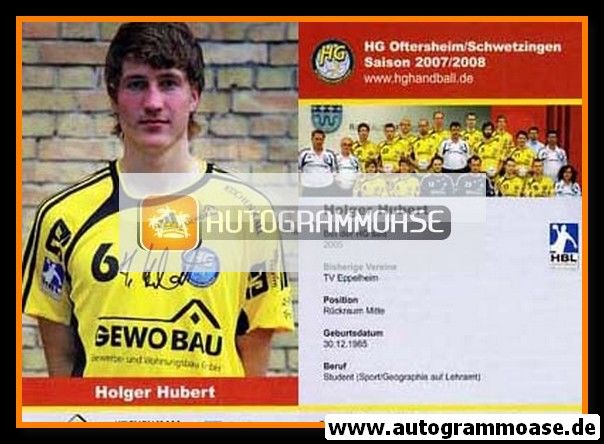 Autogramm Handball | HG Oftersheim/Schwetzingen | 2007 | Holger HUBERT