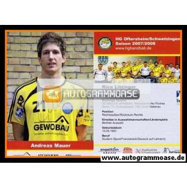 Autogramm Handball | HG Oftersheim/Schwetzingen | 2007 | Andreas MAUER
