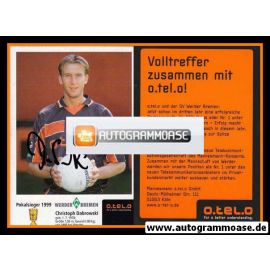 Autogramm Fussball | SV Werder Bremen | 1999 o.tel.o | Christoph DABROWSKI