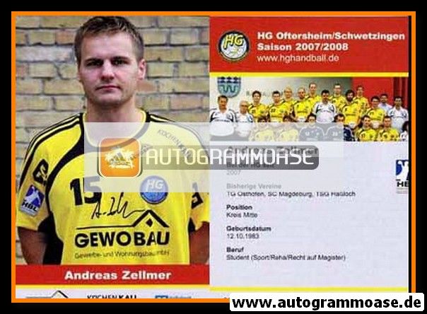 Autogramm Handball | HG Oftersheim/Schwetzingen | 2007 | Andreas ZELLMER