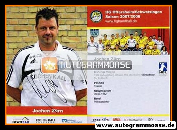 Autogramm Handball | HG Oftersheim/Schwetzingen | 2007 | Jochen ZÜRN