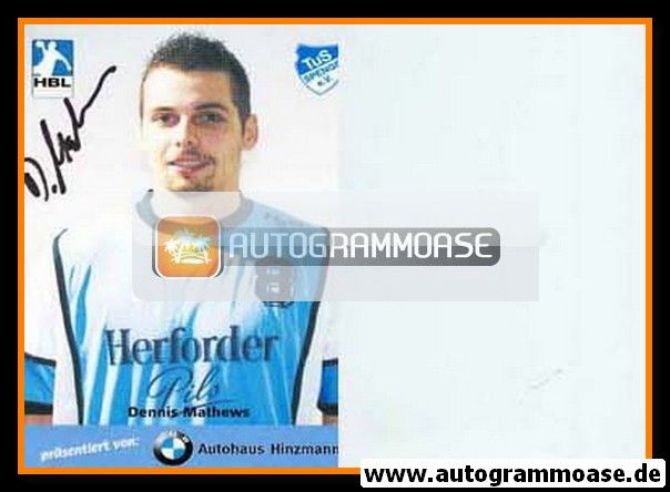 Autogramm Handball | TuS Spenge | 2007 | Dennis MATHEWS