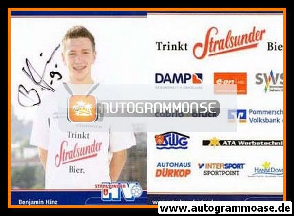 Autogramm Handball | Stralsunder HV | 2007 | Benjamin HINZ