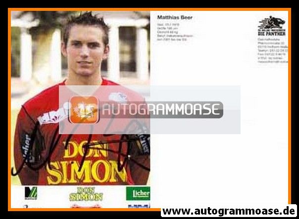 Autogramm Handball | SG Wallau/Massenheim | 2002 | Matthias BEER