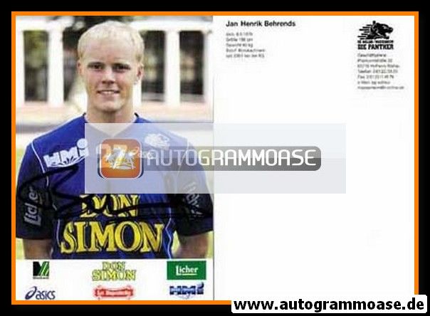 Autogramm Handball | SG Wallau/Massenheim | 2002 | Jan Henrik BEHRENDS