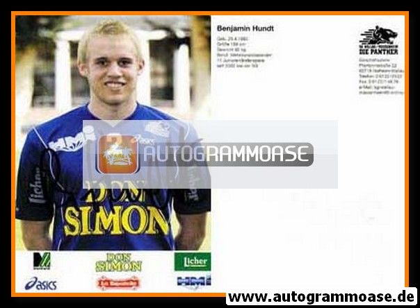 Autogramm Handball | SG Wallau/Massenheim | 2002 | Benjamin HUNDT