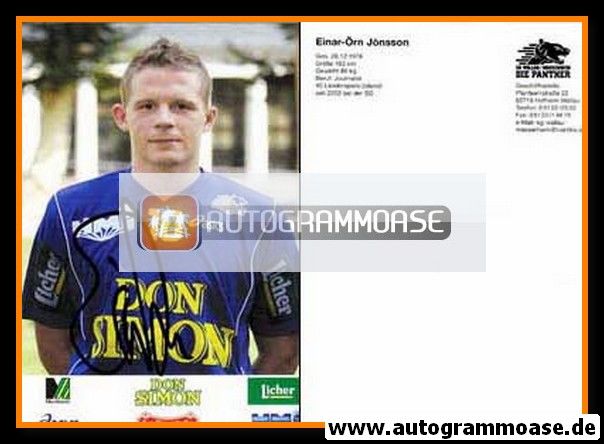Autogramm Handball | SG Wallau/Massenheim | 2002 | Einar-Örn JONSSON