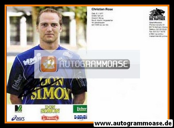 Autogramm Handball | SG Wallau/Massenheim | 2002 | Christian ROSE