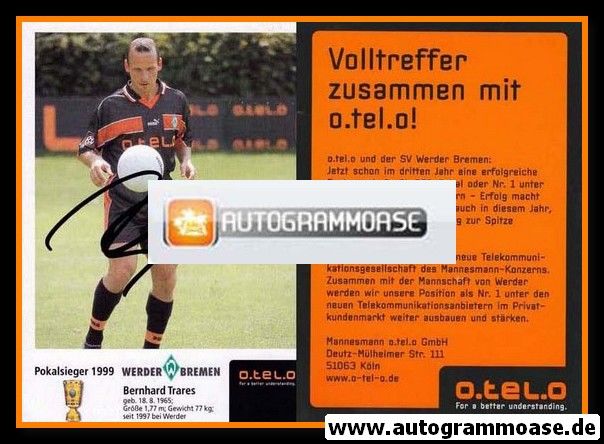 Autogramm Fussball | SV Werder Bremen | 1999 o.tel.o | Bernhard TRARES
