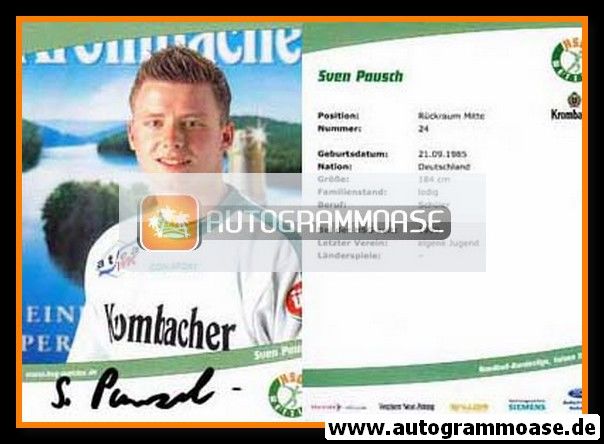 Autogramm Handball | HSG Wetzlar | 2005 | Sven PAUSCH