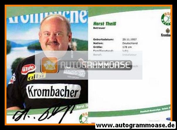 Autogramm Handball | HSG Wetzlar | 2005 | Horst THEISS