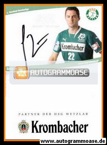 Autogramm Handball | HSG Wetzlar | 2007 | Gregor WERUM