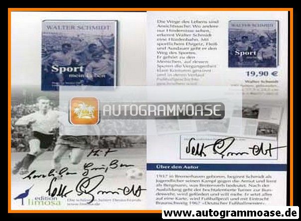 Autogramm Fussball | Eintracht Braunschweig | 1960er Retro | Walter SCHMIDT (Collage SW)