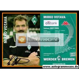 Autogramm Fussball | SV Werder Bremen | 2007 | Mirko VOTAVA