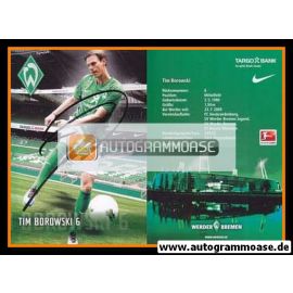 Autogramm Fussball | SV Werder Bremen | 2011 | Tim BOROWSKI