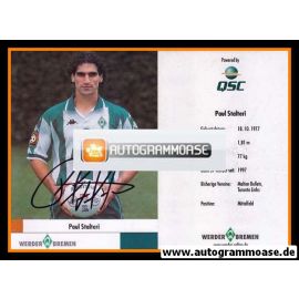 Autogramm Fussball | SV Werder Bremen | 2000 | Paul STALTERI