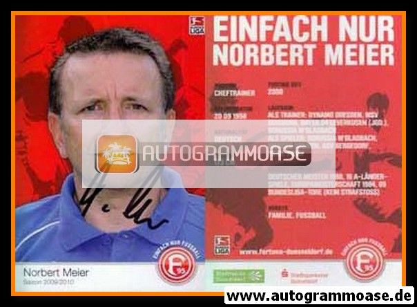 Autogramm Fussball | Fortuna Düsseldorf | 2009 | Norbert MEIER