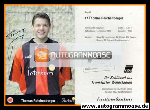 Autogramm Fussball | Eintracht Frankfurt | 1999 | Thomas REICHENBERGER