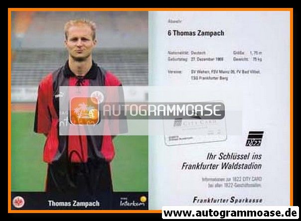 Autogramm Fussball | Eintracht Frankfurt | 1999 | Thomas ZAMPACH
