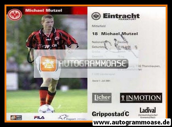 Autogramm Fussball | Eintracht Frankfurt | 2001 | Michael MUTZEL