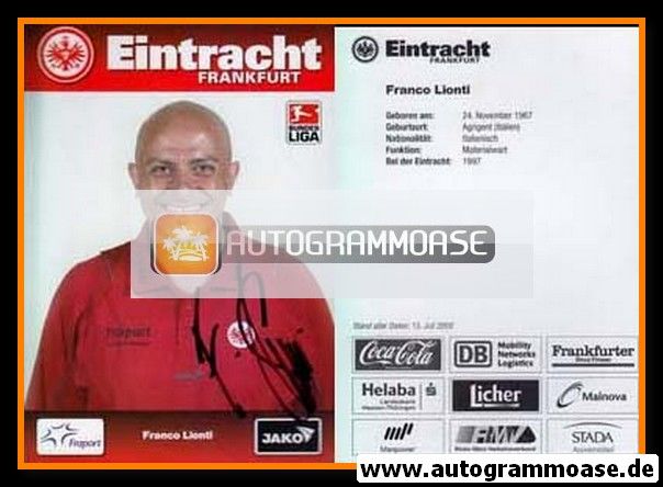 Autogramm Fussball | Eintracht Frankfurt | 2008 | Franco LIONTI