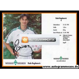Autogramm Fussball | SV Werder Bremen | 2001 | Rade BOGDANOVIC
