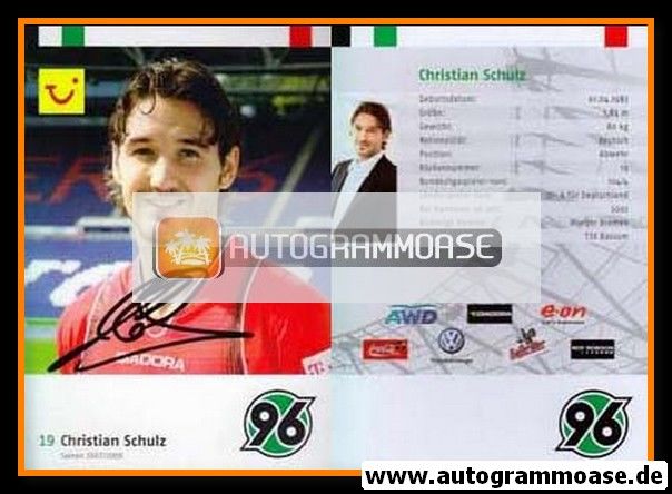 Autogramm Fussball | Hannover 96 | 2007 | Christian SCHULZ