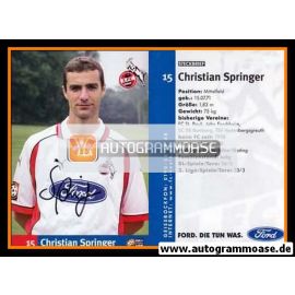 Autogramm Fussball | 1. FC Köln | 1998 | Christian SPRINGER