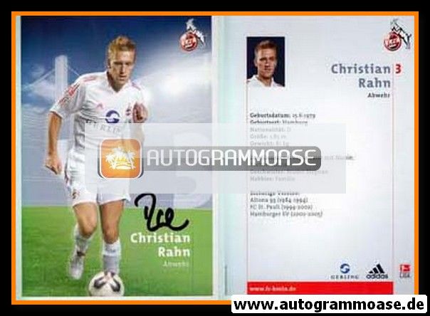 Autogramm Fussball | 1. FC Köln | 2005 | Christian RAHN [2]