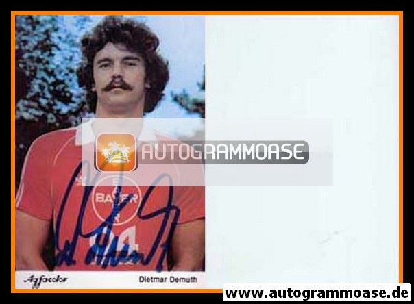 Autogramm Fussball | Bayer Leverkusen | 1981 | Dietmar DEMUTH