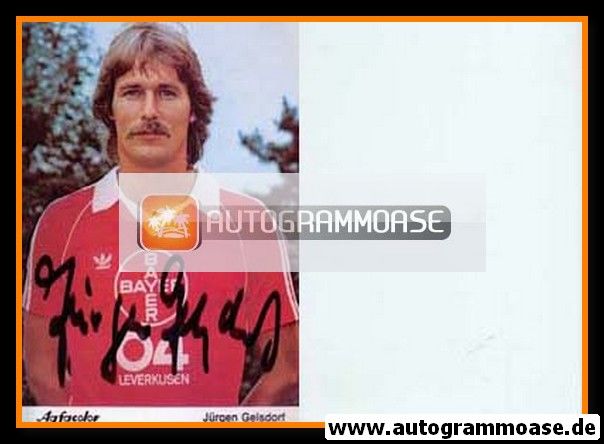 Autogramm Fussball | Bayer Leverkusen | 1981 | Jürgen GELSDORF